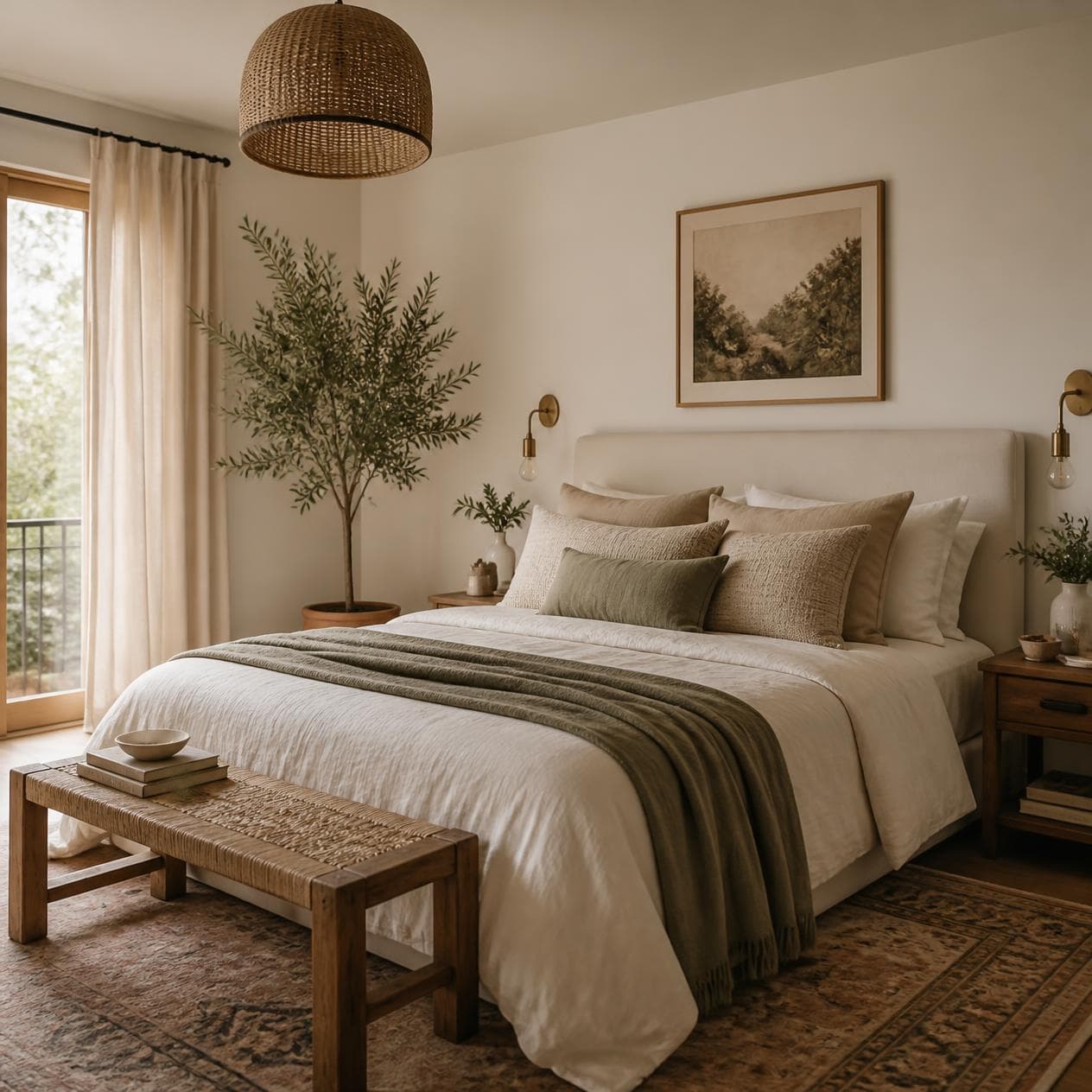 Sypialnia Boho