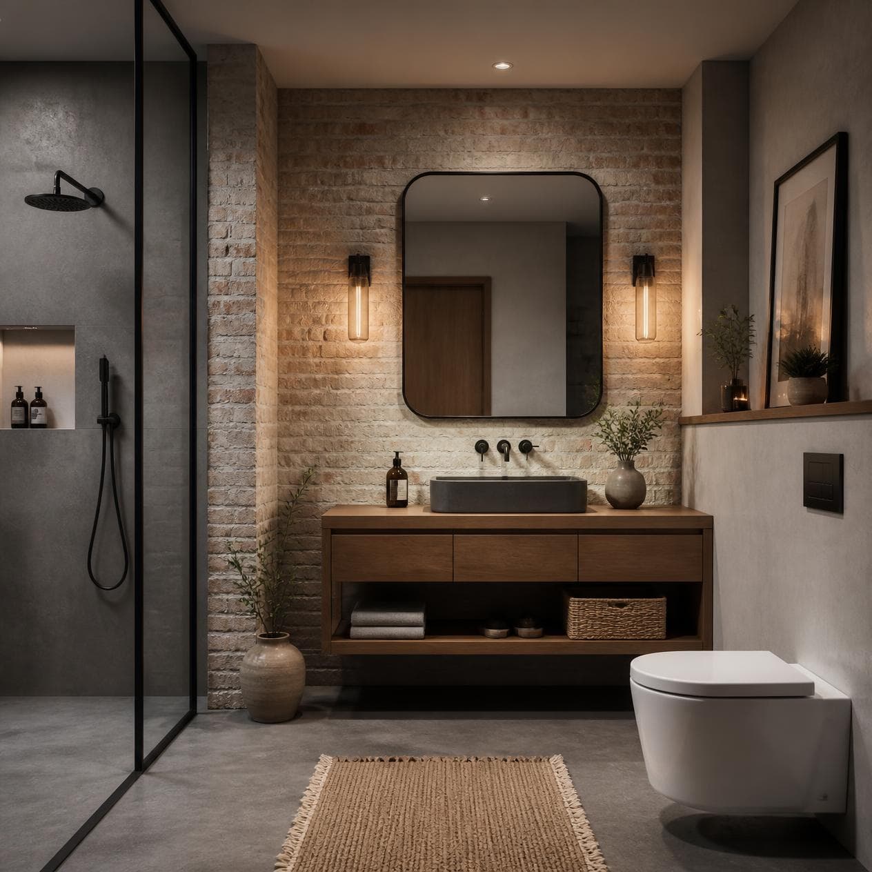Łazienka w stylu Industrialnym